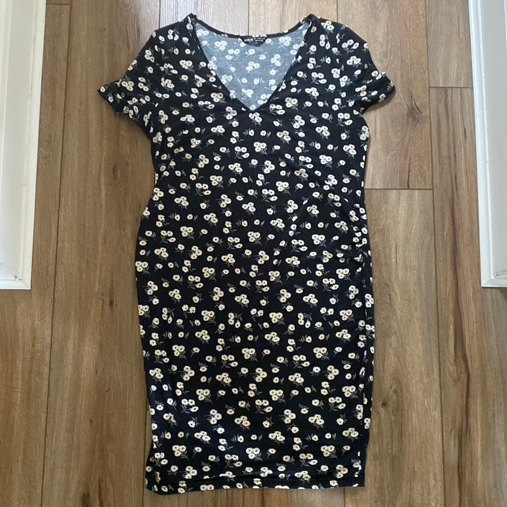 Shein floral maternity dress